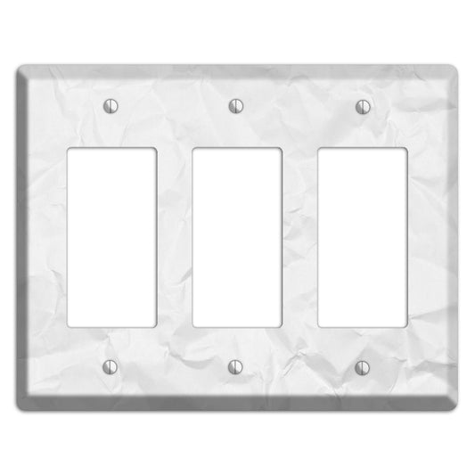 Gallery Crinkled Paper 3 Rocker Wallplate