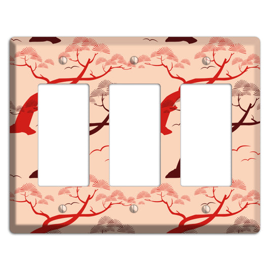 Asian Trees 3 Rocker Wallplate