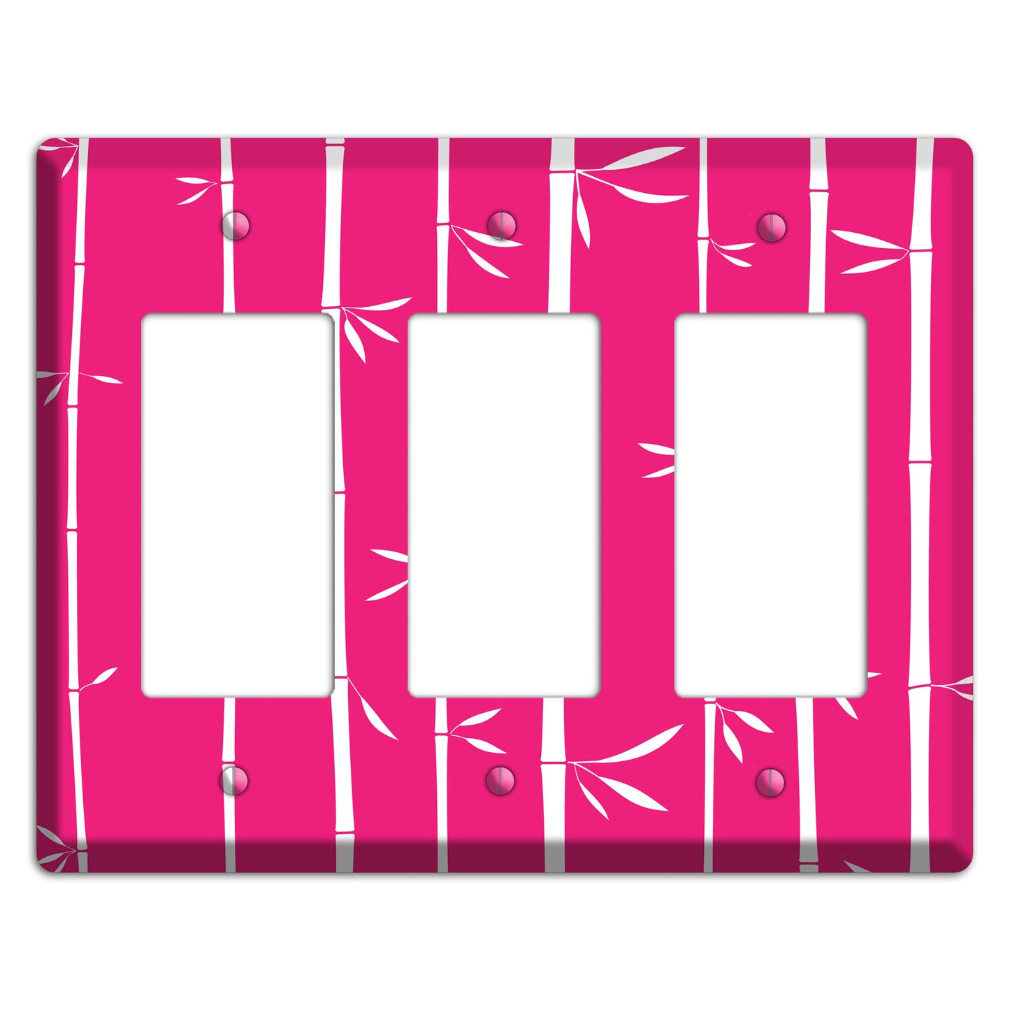 Pink Bamboo 3 Rocker Wallplate