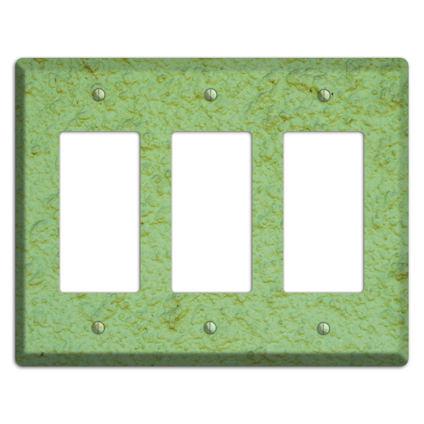 Green Concrete 3 Rocker Wallplate