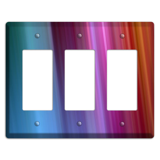 Blue and Purple Ray of Light 3 Rocker Wallplate