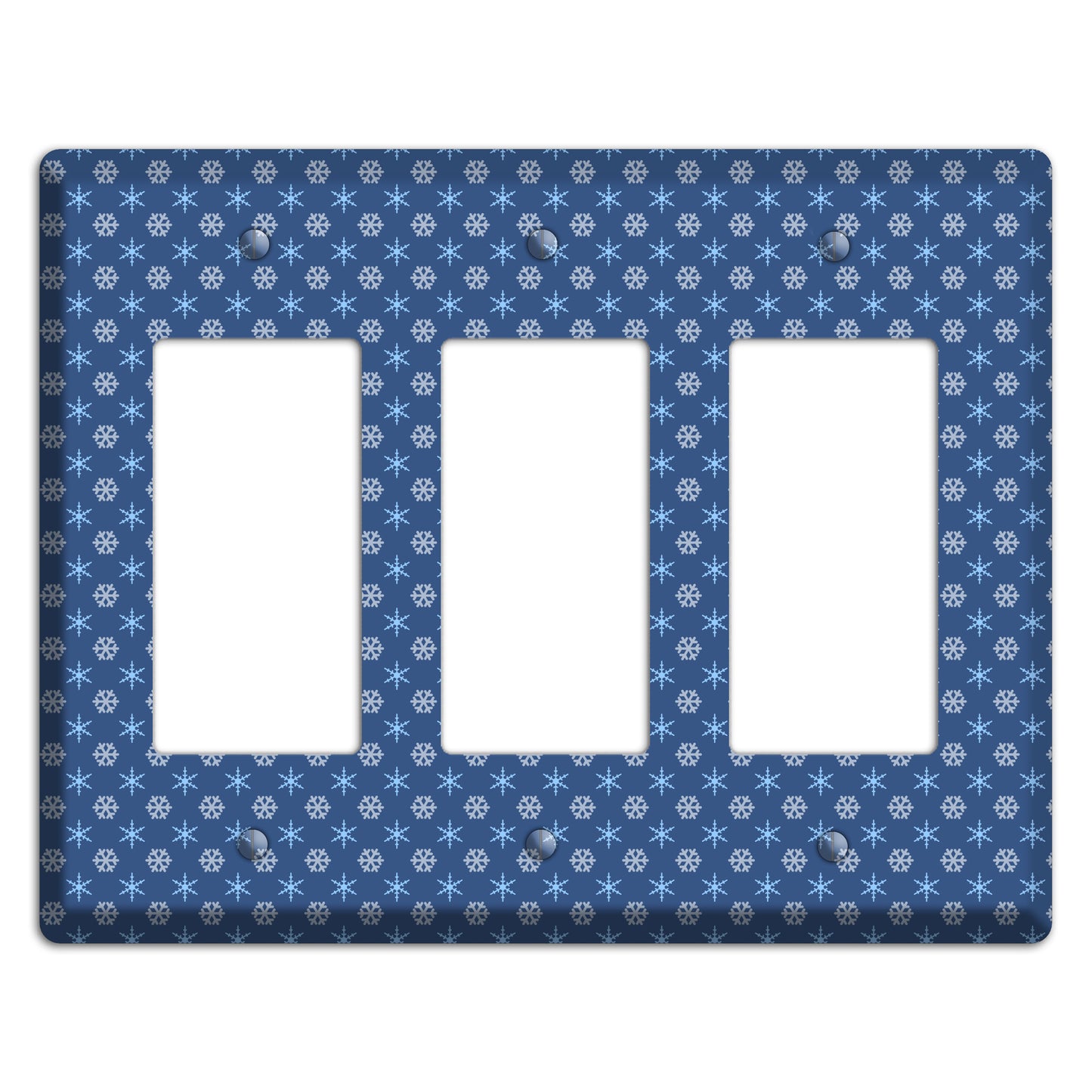 Blue Foulard 3 Rocker Wallplate