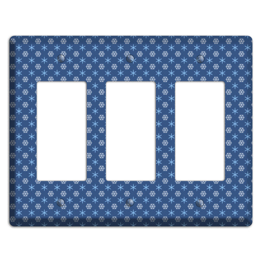 Blue Foulard 3 Rocker Wallplate