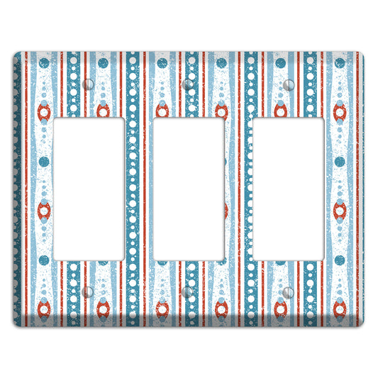 Winter Cranberry 3 Rocker Wallplate