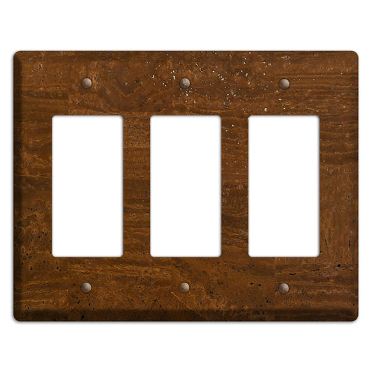 Milk Chocolate Cork 3 Rocker Wallplate