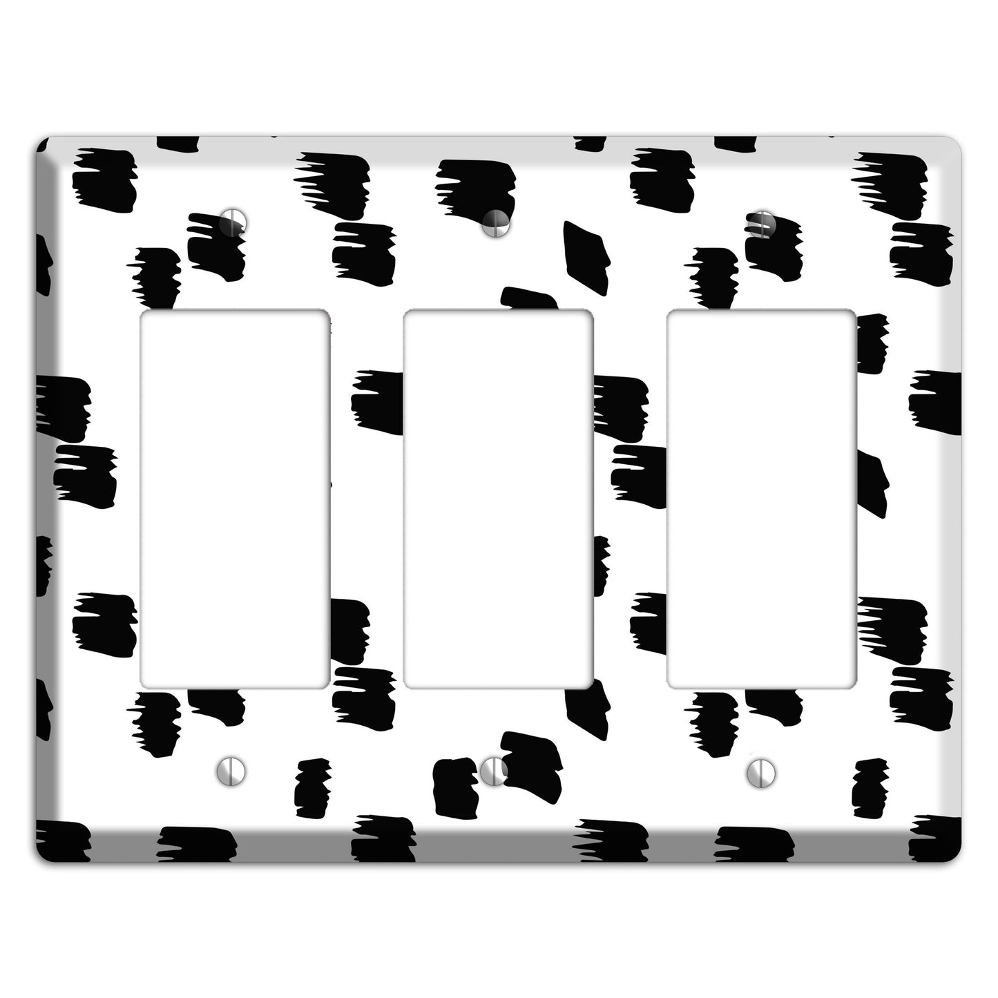 Ink Brushstrokes 6 3 Rocker Wallplate