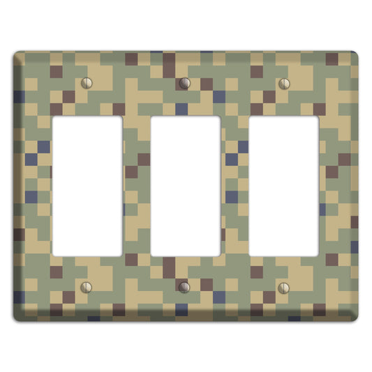 Dual Tex Camo 3 Rocker Wallplate