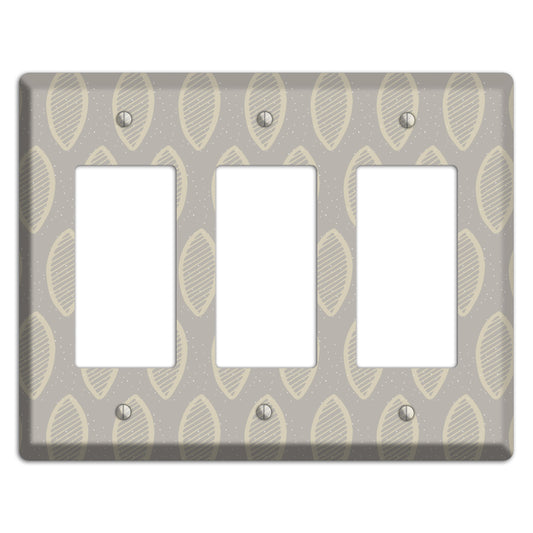 Simple Scandanavian Style W 3 Rocker Wallplate