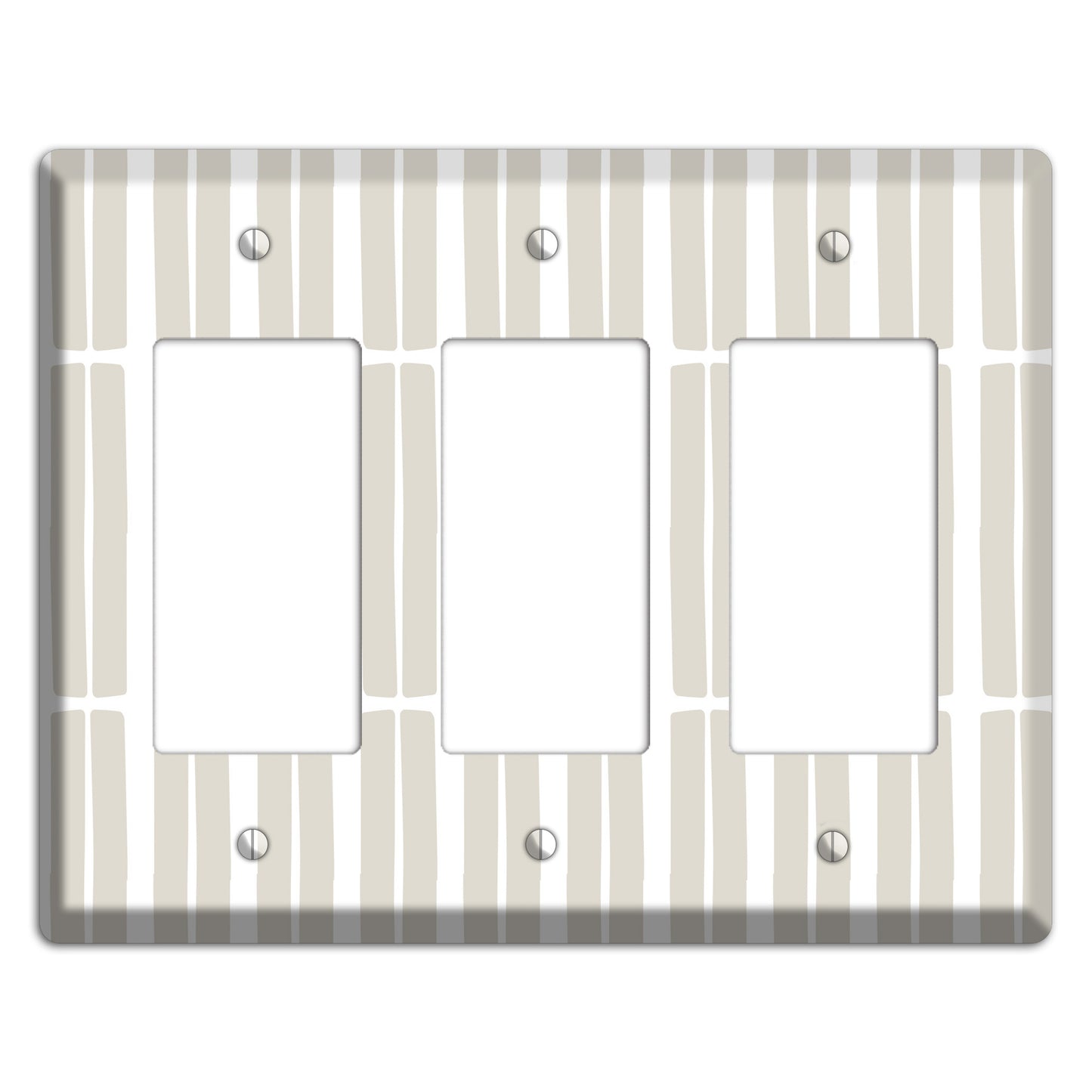 Simple Scandanavian Style FF 3 Rocker Wallplate