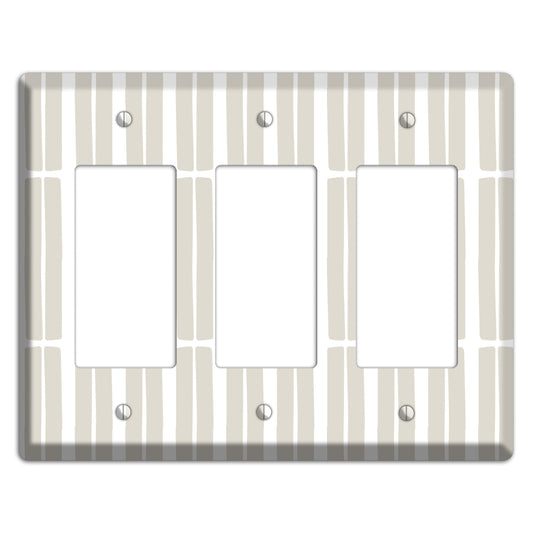 Simple Scandanavian Style FF 3 Rocker Wallplate