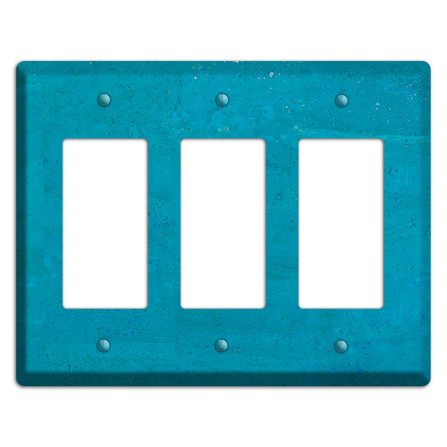 Bahama Blue Cork 3 Rocker Wallplate