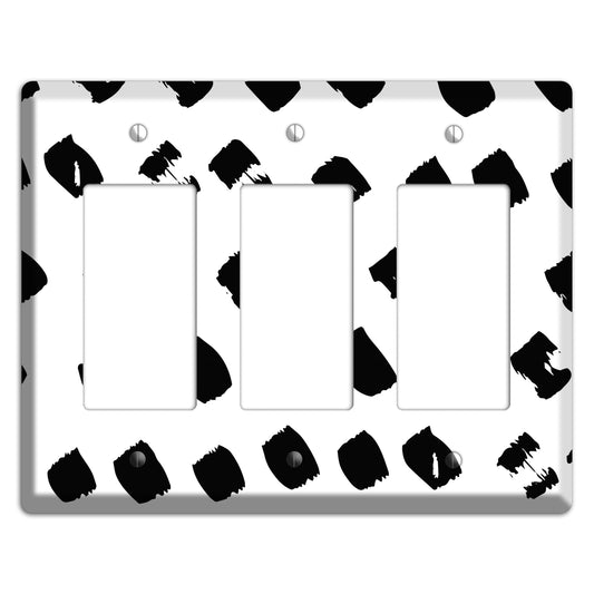 Ink Brushstrokes 4 3 Rocker Wallplate