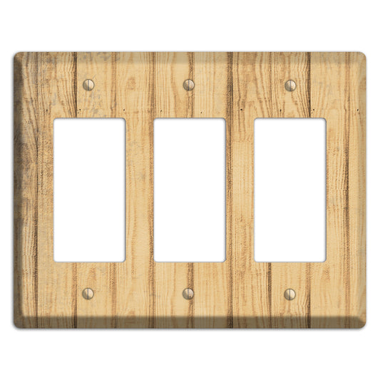 Twine Weathered Wood 3 Rocker Wallplate