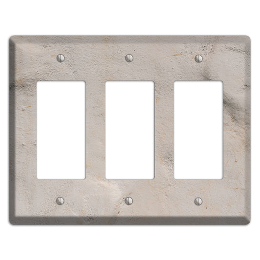 Trowled Concrete 3 Rocker Wallplate