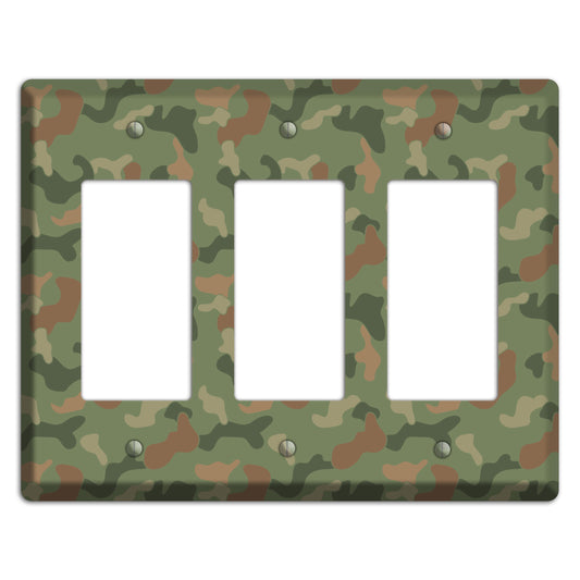 Jungle Green Camo 3 Rocker Wallplate