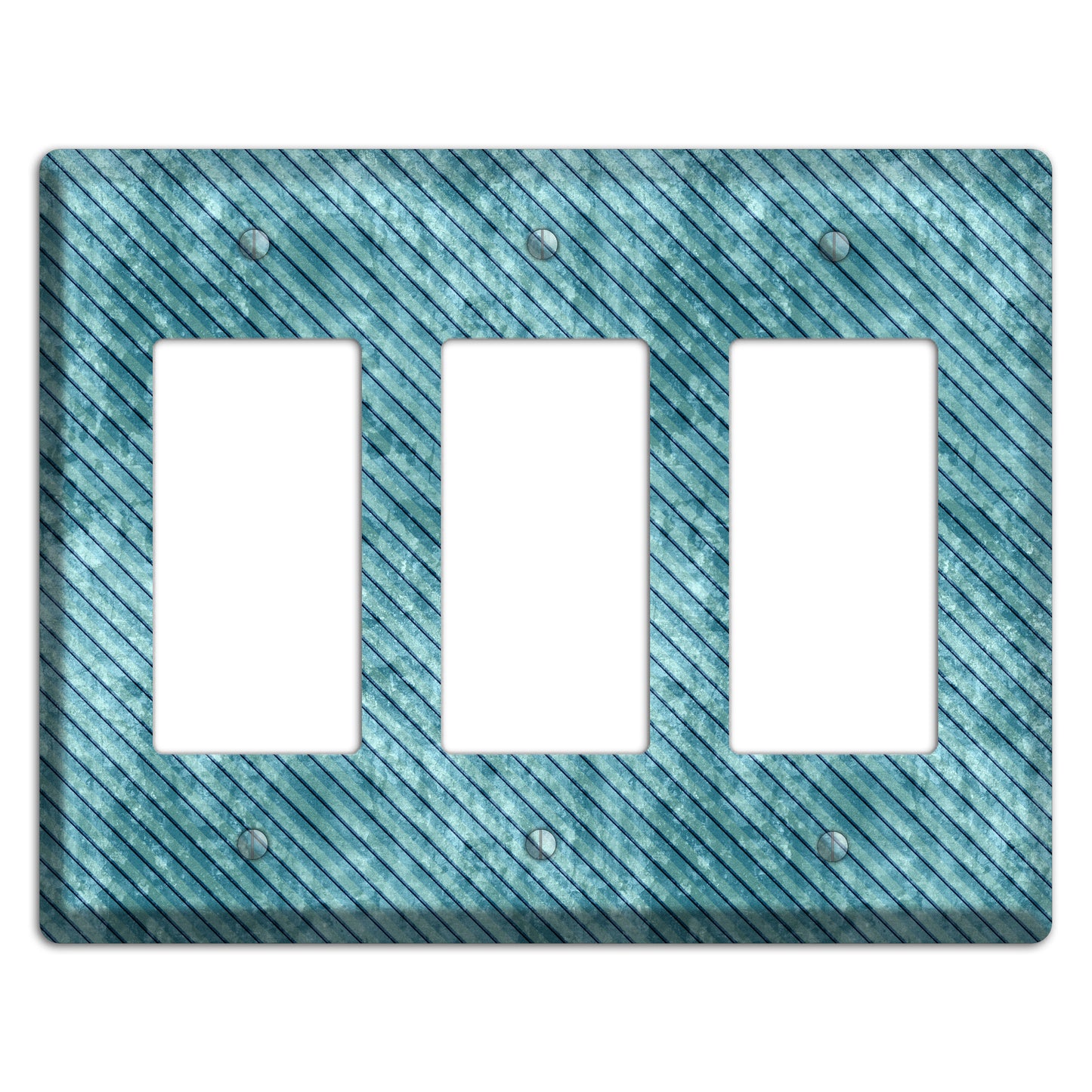 Turquoise Denim 3 Rocker Wallplate