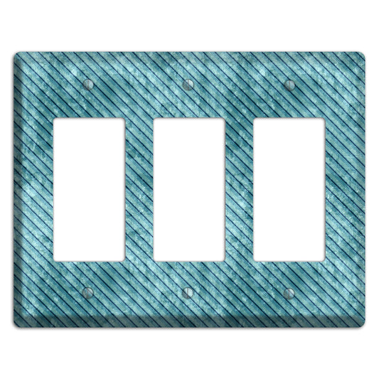 Turquoise Denim 3 Rocker Wallplate