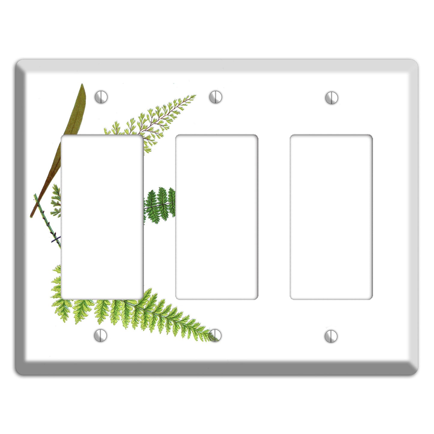 Ferns 3 Rocker Wallplate