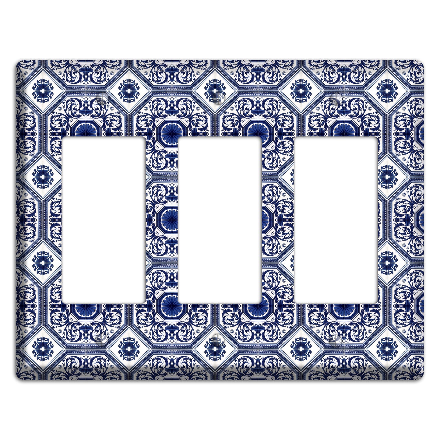 Tavira Tiles 1 3 Rocker Wallplate