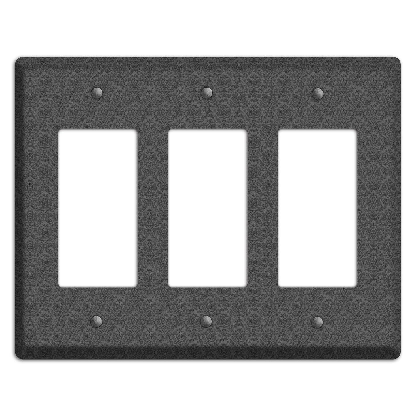 Dark Grey Cartouche 3 Rocker Wallplate