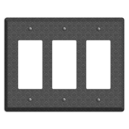 Dark Grey Cartouche 3 Rocker Wallplate