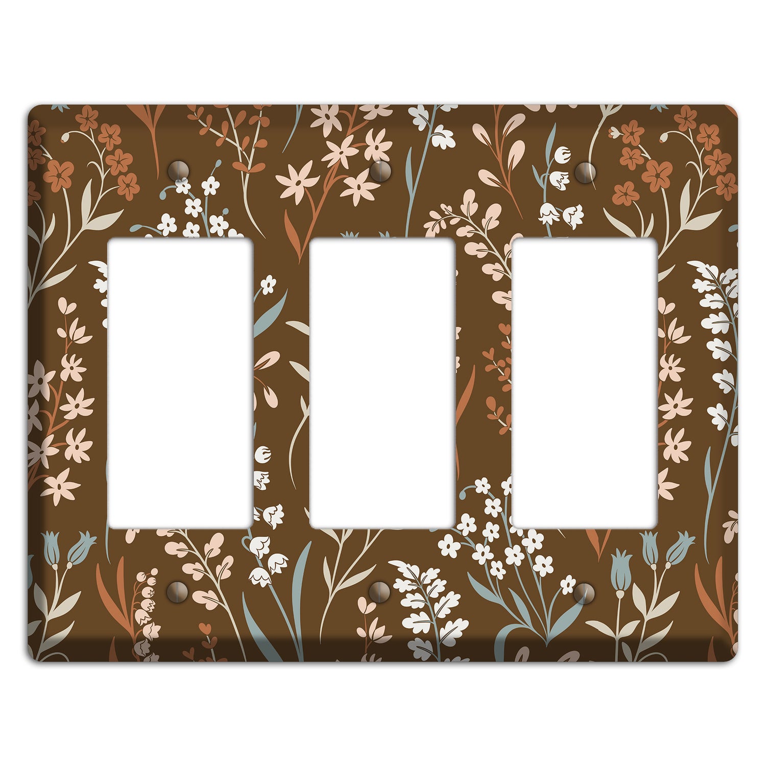 Fall Floral 1 3 Rocker Wallplate