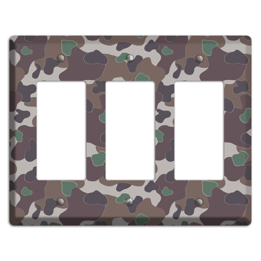 Dark Brown Camo 3 Rocker Wallplate