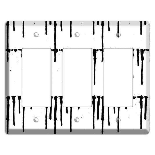 Ink Brushstrokes 7 3 Rocker Wallplate