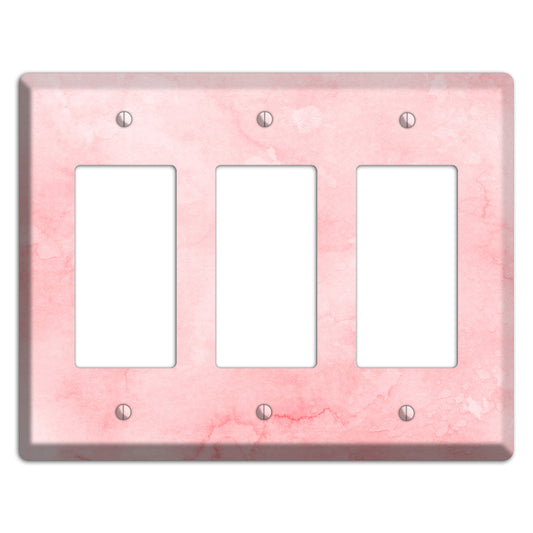 Mandys Pink Soft Coral 3 Rocker Wallplate