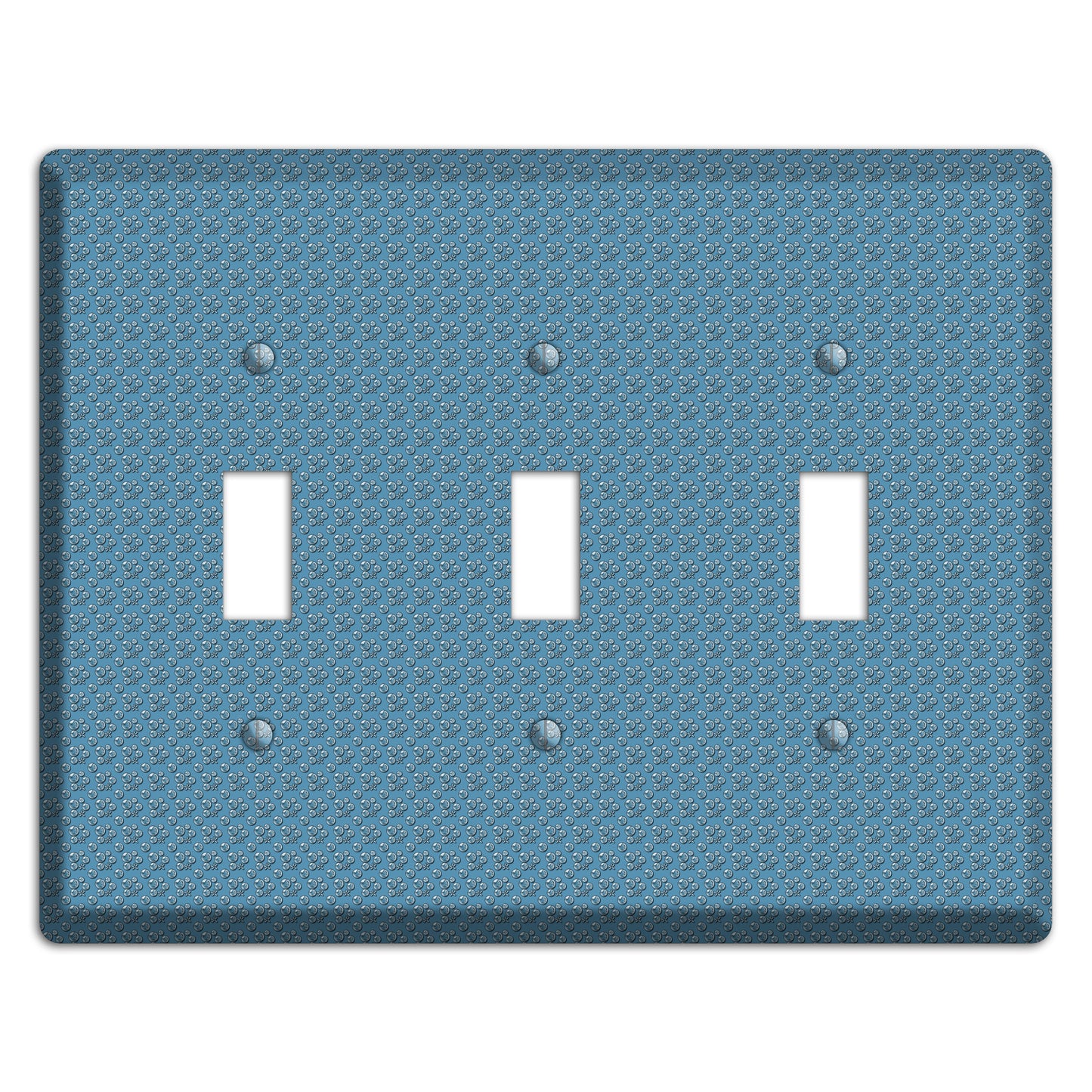 Blue Bubbles 3 Toggle Wallplate